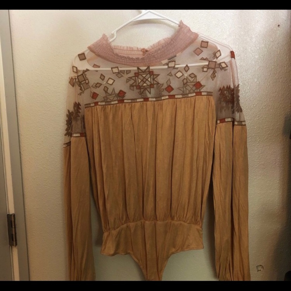 Tan colored Bodysuit